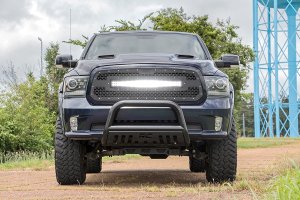LED Light Bar - Rough Country - Curved Dual Row - Black